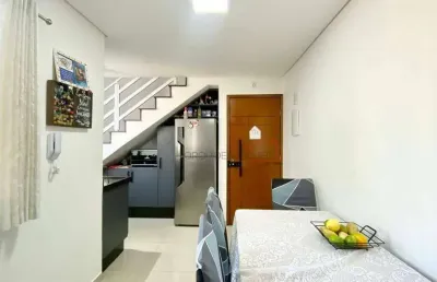 Cobertura duplex 2 quartos santo andré | terraço | cobertura duplex | churrasqueira | 1 vaga | ótima localização