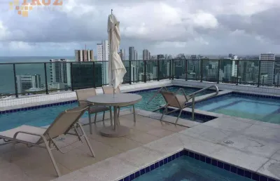 Contato e maiores informações    0.8.1.9.9.1.7.8.0.2.2.7   flat com 2 dormitórios para alugar, 53 m² por r$ 4.500/mês - boa viagem - recife/pe