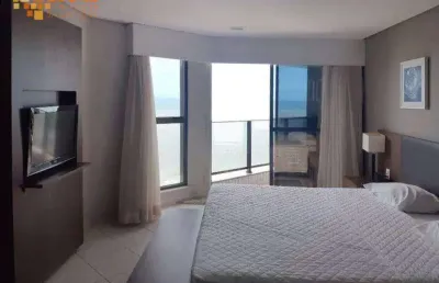 Flat com 1 dormitório à venda, 45 m² - boa viagem - recife/pe