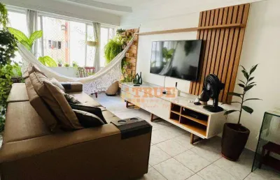Apartamento com 3 dormitórios para alugar, 70 m² - casa forte - recife/pe
