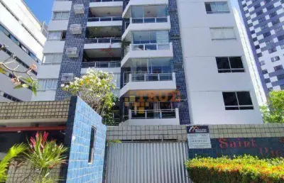 Apartamento com 3 dormitórios, 118 m² - venda ou aluguel  - boa viagem - recife/pe