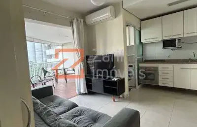 Alugo ciragan, apto 51m² mobiliado 1 dorm, ar condicionado ,1 vaga