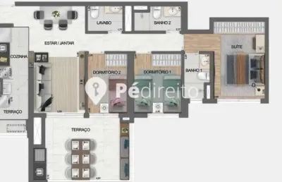 Apartamento com 3 quartos à venda na avenida alberto ramos, 89, vila prudente, são paulo por r$ 1.117.000
