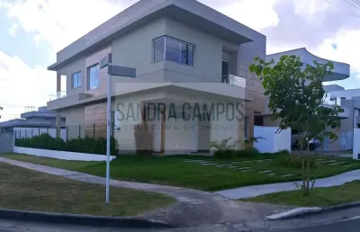 Casa em condomínio fechado com 4 quartos à venda no Alphaville (Abrantes), Camaçari 