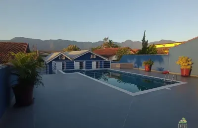 Casa de 3 quartos sendo 1 com suíte, piscina e churrasqueira no morada da praia - bertioga/sp - imóvel a venda - confira!