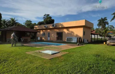 Chácara com 3 dormitórios para alugar, 5000 m² por r$ 6.450,00/mês - chácara bela vista - são josé do rio preto/sp