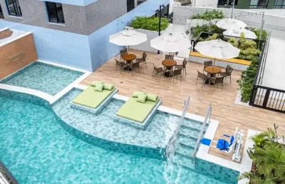 Apart novo com 2 quartos (1 suíte), área de lazer completa em boa viagem