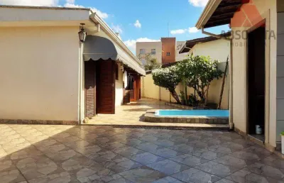 Casa grande com edícula e quintal em americana com 4 quartos sendo duas suítes e garagem para 4 carros coberta e 5 descobertas