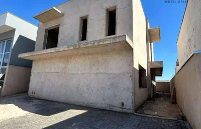Casa  em construção com 3 dormitórios à venda, cond. ypes amarelos- americana/sp