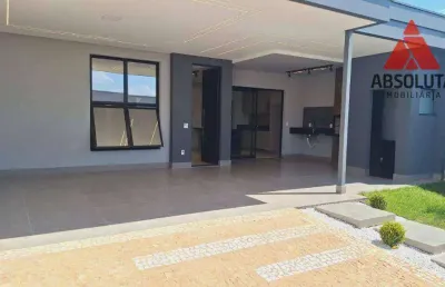 Casa nova com 3 dormitórios à venda, 177 m² por r$ 1.050.000 - reserva centenária - santa bárbara d'oeste/sp