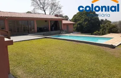 Chácara no bom jardim com 5000m² casa térrea, com 3 dormitórios 1 suíte piscina pomar horta.bom jardim, jundiaí