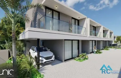 Casa em condomínio fechado com 2 quartos à venda na rua dos flamboyant, 65, morrinhos, garopaba por r$ 1.600.000