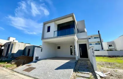 Casa em condomínio fechado com 3 quartos à venda na avenida wilson castelo branco, 700, deltaville, biguaçu por r$ 1.150.000