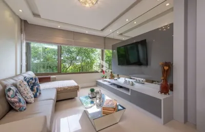 Apartamento com três quartos uma suíte e vista, com infra completa