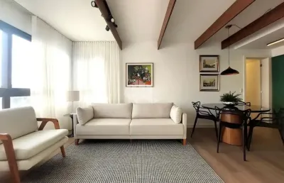 Apartamento 2 suítes, mobiliado, com duas vagas, no bairro menino deus.