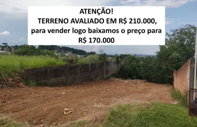 Atenção o terreno esta avaliado em r$ 210.000 colocamos em oferta por r$ 170.000. ótima oportunidade!!!