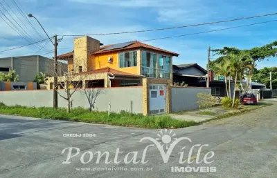 Sobrado de esquina com espaço gourmet em shangri-lá, pontal do paraná/pr