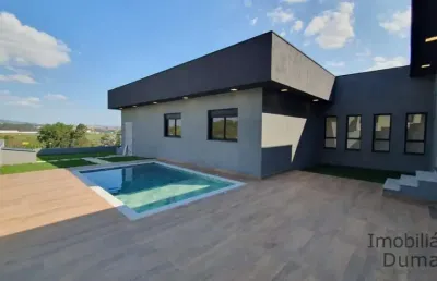 Linda casa térrea c/ 3 suítes e piscina em bragança paulista
