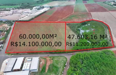 Terreno com 47.603,16m² no distrito industrial uninorte em piracicaba