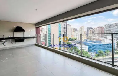 Apartamento a vende novo andar alto  na vila olímpia varanda gourmet com churrasqueira  3 dormitórios 3 suítes 3 vagas lazer completo. sp