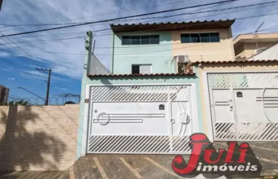 Linda assobradada 3 dormitórios sendo 1 suíte 4 vagas bairro planalto sbc