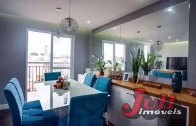 Apartamento com 2 dormitórios 1 suite bairro campestre em santo andré
