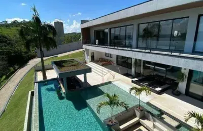 Casa com 10 dormitórios à venda, 1280 m² por r$ 20.000.000,00 - recanto dos passaros - igaratá/sp