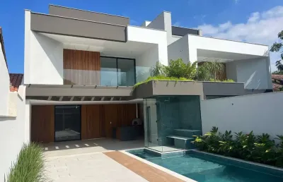 Casa com 4 dormitórios à venda, 453 m² por r$ 4.800.000,00 - barra da tijuca - rio de janeiro/rj