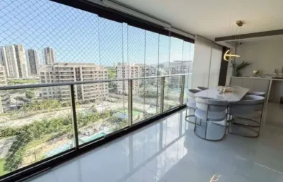 Apartamento com 3 dormitórios para alugar, 123 m² por r$ 22.582,00/mês - barra da tijuca - rio de janeiro/rj