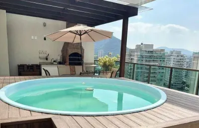 Cobertura com 2 dormitórios à venda, 126 m² por r$ 920.000,00 - jacarepaguá - rio de janeiro/rj