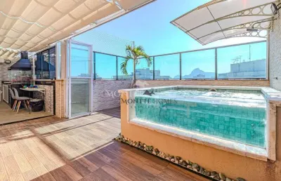 Cobertura com 3 quartos à venda, 155 m² por r$ 1.590.000 - cidade jardim - rio de janeiro/rj