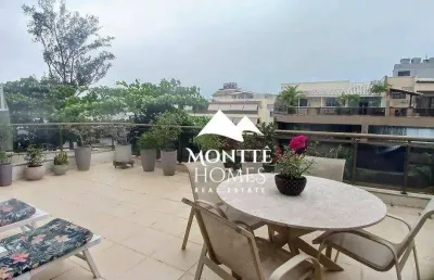 Cobertura com 3 dormitórios à venda, 231 m² por r$ 1.195.000,00 - recreio dos bandeirantes - rio de janeiro/rj