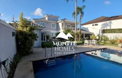 Casa com 4 dormitórios à venda, 550 m² por r$ 4.990.000 - barra da tijuca - rio de janeiro/rj