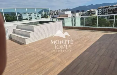Cobertura com 4 suítes, 278 m² - venda por r$ 1.740.000 ou aluguel por r$ 9.500/mês - recreio dos bandeirantes - rio de janeiro/rj