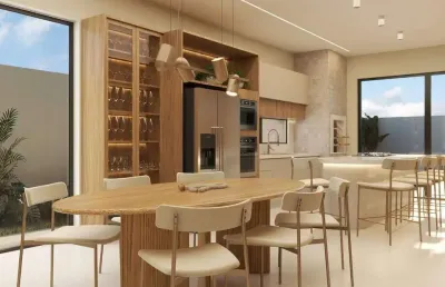 Casa em condominio 3 suítes 174 m² villa de léon três lagoas / ms