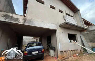 Sobrado semi acabado no jardim residencial águas da serra em limeira-sp
