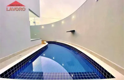 Casa com 3 dormitórios, jardim terramérica ii, americana/sp, à venda, 165 m² , 2 vagas, piscina, semi-mobiliada, acabamento de alto padrão