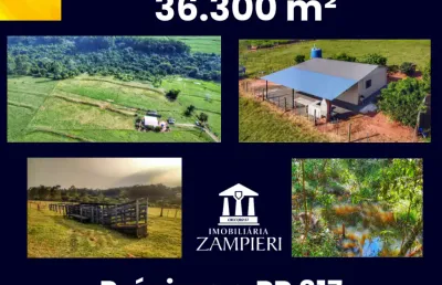 Chácara de 36.300 m²  próximo a pr 317 , entre iguaraçu e santa fé, 30 minutos de maringá