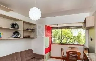 Apartamento para venda - 43m², semi mobiliado, 1 dormitório, churrasqueira e 1 v