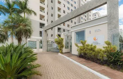 Apartamento, 47m², 2 dormitórios, sacada com churrasqueira, 1 vaga, morro santan