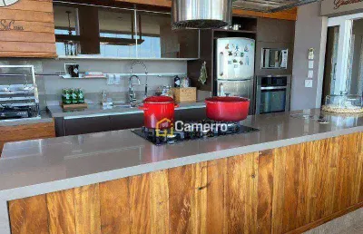 Apartamento com 4 dormitórios, sendo 3 suítes e 1 suíte master,  à venda, 341 m² por r$ 5.900.000 - jardim girassol - americana/sp