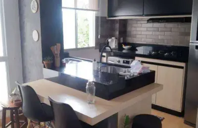 Apartamento com 2 dormitórios à venda, 43 m² por r$ 220.000,00 - jardim terramérica i - americana/sp