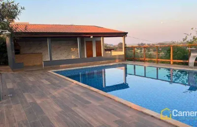 Chácara com 2 dormitórios para alugar, 1800 m² por r$ 2.500/mês - jardim da balsa i - americana/sp