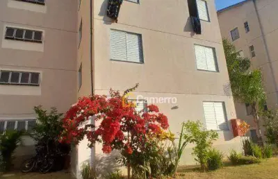 Apartamento com 2 dormitórios para alugar, 47 m² por r$ 1.100/mês - parque residencial do lago - santa bárbara d'oeste/sp