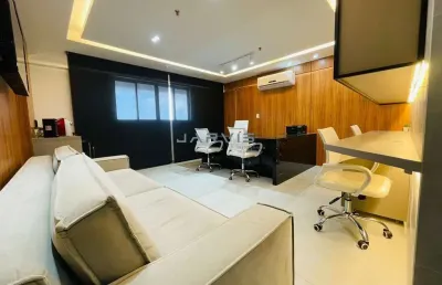 Sala mobiliada no empresarial humberto lobo, serraria, pronta para uso.