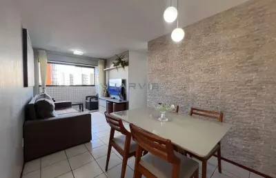 Apartamento 3/4, semi-mobiliado no bairro do poço - r$ 560.000,00