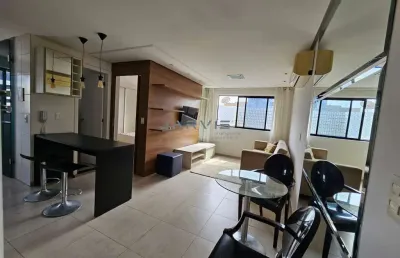 Apartamento quarto e sala na jatiúca mobiliado - r$ 425.000,00