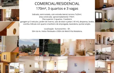 Casa com 3 quartos para alugar na Rua Rifaina, 56, Vila Anglo Brasileira, São Paulo