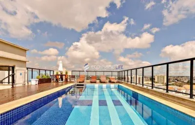 Apartamento com 1 dormitório para alugar, 33 m² por r$ 2.639,00/mês - portão - curitiba/pr