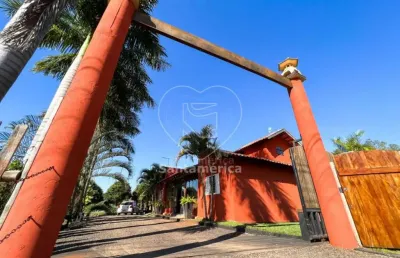 Chácara á venda no condomínio da chácaras santa fé contendo 5 suítes.